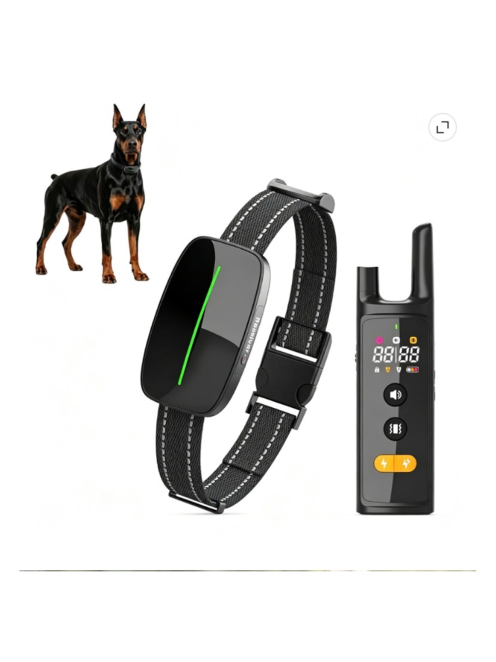 Dog Training Collar w/ Remote IP67 Waterproof Rechargeable 3300FT New